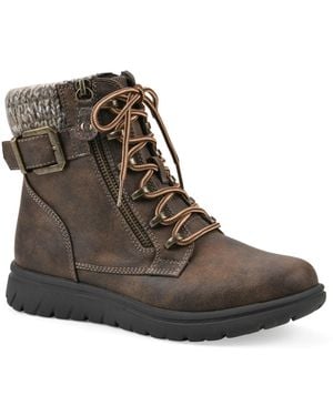 White Mountain Hearten 2 Hiker Lace-up Booties - Brown