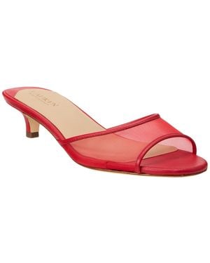 Ralph Lauren Jayna Kitten Heel Sandals - Pink