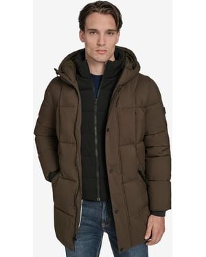 Marc New York Millstream Tech Down Parka Jacket - Brown