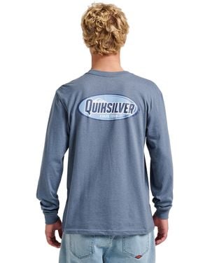Quiksilver Cresent Speed Long Sleeve T-shirt - Blue