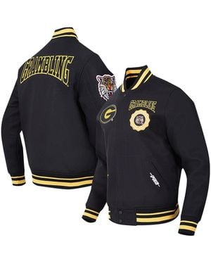 Pro Standard Grambling Tigers Crest Wool Full-zip Jacket - Blue