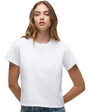 Hudson Jeans Relaxed Crewneck Cotton T-shirt - White