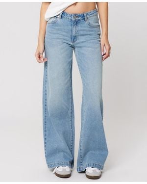 A.Brand Mid Rise Wide-leg Jeans - Blue