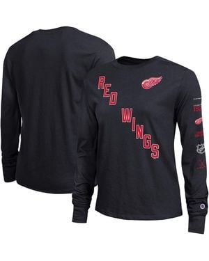 Champion Detroit Red Wings 2-hit Long Sleeve T-shirt - Blue