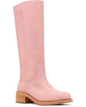 Steve Madden riggs Tall Square-toe Boots - Pink
