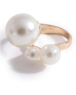 SOH Snowball Cocktail Ring - White