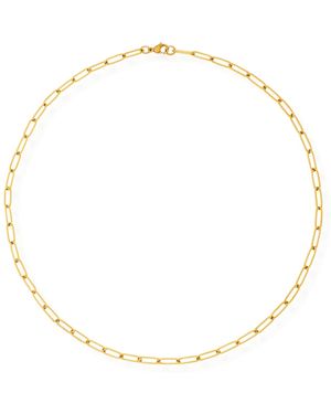 Ellie Vail Jayden Paper Clip Chain Necklace - Natural