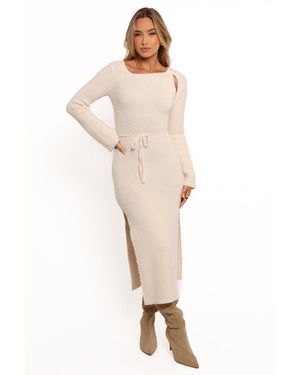Petal & Pup Edina Midi Dress - Natural