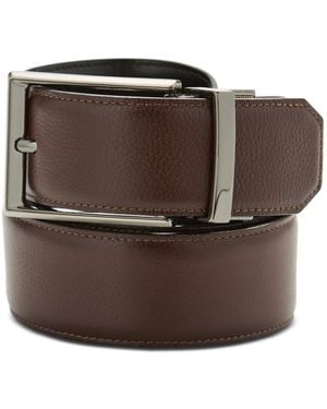 Perry Ellis Double-stitch Belt - Brown