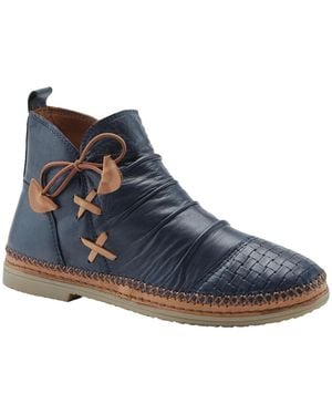 Spring Step Pomeroy Leather Booties - Blue