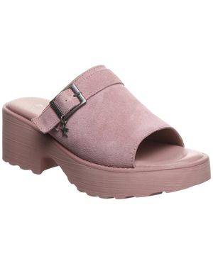 BEARPAW Frances Platform Wedge Sandals - Pink