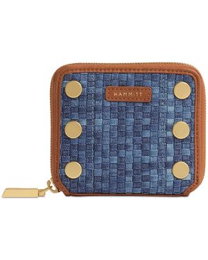 Hammitt 5 North Leather Wallet - Blue