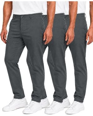 Blu Rock Super Stretch Slim-fit Chino Pants - Gray