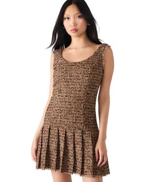 Steve Madden Avie Drop Waist Mini Dress - Brown