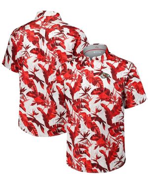 Tommy Bahama Kansas City Chiefs Sunnyvale Blooms Camp Button-up Shirt - Red
