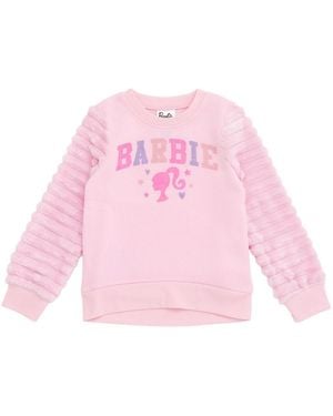 Barbie Toddler Girls Fleece Pullover Sweatshirt - Pink