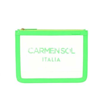Carmen Sol Firenze Clear Pochette Clear - Green