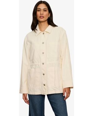 Sanctuary Collared Greenhouse Jacket - White