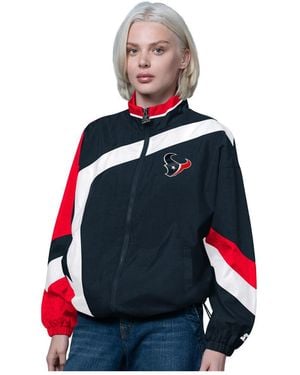 Starter Navy/red Houston Texans 1st Quarter Full-zip Windbreaker Jacket - White