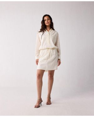 REISTOR Oversized Shirt Dress - Natural