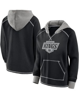 LOGO ATHLETIC Los Angeles Kings Hit It French Terry Full-zip Hoodie - Black