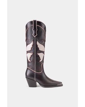 Dante Leather Western Boots Gaela By - White
