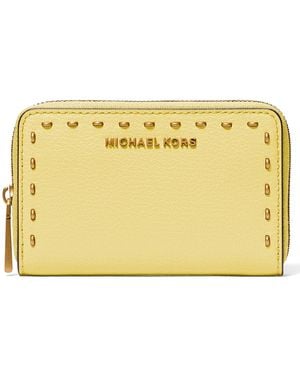 Michael Kors Jet Set Small Zip Around Card Case - Metallic