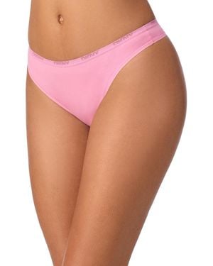 DKNY Low-rise Cotton Thong Underwear Dk8461 - Pink