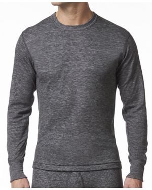 Stanfield's Heather Crewneck Tee - Gray