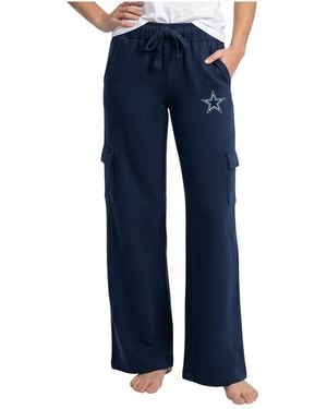 Concepts Sport Dallas Cowboys Truett Wide-leg Cargo Fleece Pants - Blue