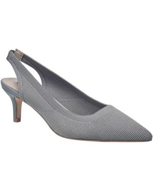 French Connection Ladies Viva Slingback Kitten Heel - Gray