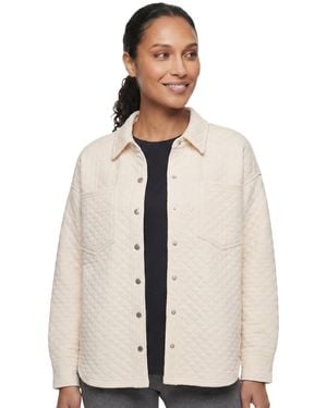 Skechers Quilted Ottoman Shacket Jacket - Natural