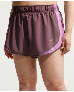 Nike Plus Size Tempo Dri-fit Mid-rise 3" Brief-lined Running Shorts - Purple