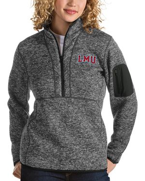 Antigua Loyola Marymount Lions Fortune Half-zip Pullover Sweater - Gray