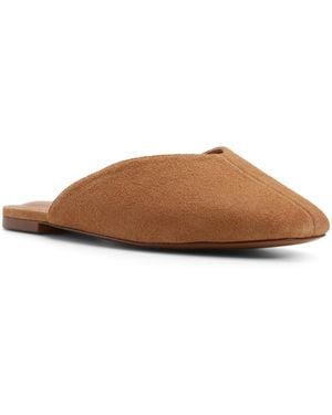 ALDO Aletaa Square Toe Slip-on Flats - Brown
