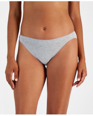 Charter Club Cotton Pointelle Bikini Underwear - Blue