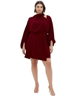 City Chic Plus Size Jaylee Mini Dress - Red