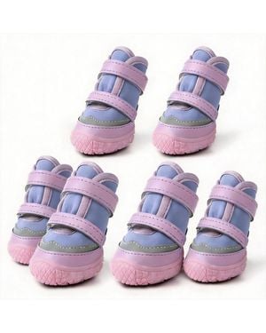 Aronkl Anti-slip Breathable Dog Boots For Paw Protection - Purple