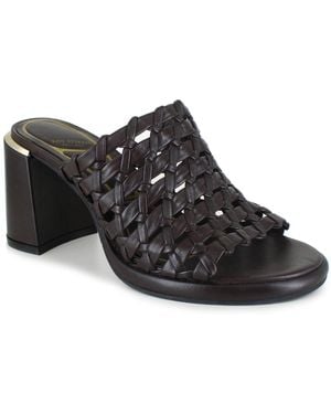 Kenneth Cole Solara Leather Sandal - Black
