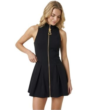 Modenaire High-neck Mini Little Dress - Black