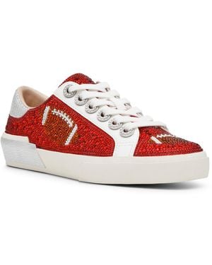 Betsey Johnson Archy Lace-Up Sneaker - Red