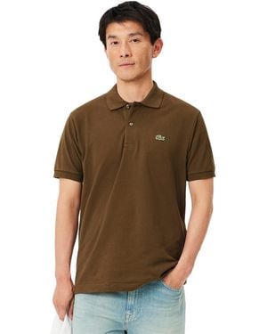 Lacoste L.12.12 Classic-fit Petit Pique Short-sleeve Polo Shirt - Brown