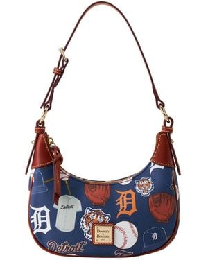 Dooney & Bourke Dooney Bourke Detroit Tigers Luca Leather Hobo Purse - Blue