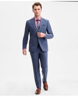 BarIII Slim Fit Wool Blend Suit Separates Exclusively At Macys - Blue