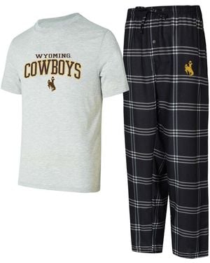 Concepts Sport Wyoming Cowboys T-shirt And Pants - Multicolor
