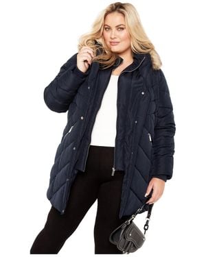 Avenue Abigail Puffer Jacket - Blue