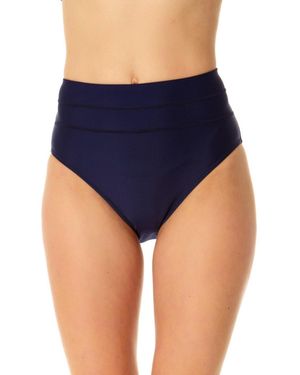 Coppersuit Banded High Waist Bottom - Blue