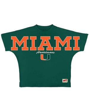 Pressbox Miami Hurricanes Flannigan Oversized T-shirt - Green
