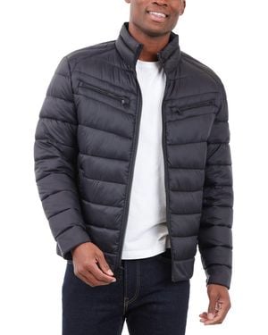Michael Kors Quilted Full-zip Puffer Jacket - Blue