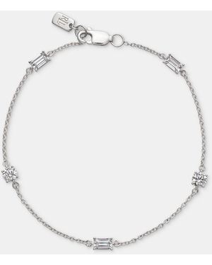 Ralph Lauren Cubic Zirconia Station Flex Bracelet - Natural